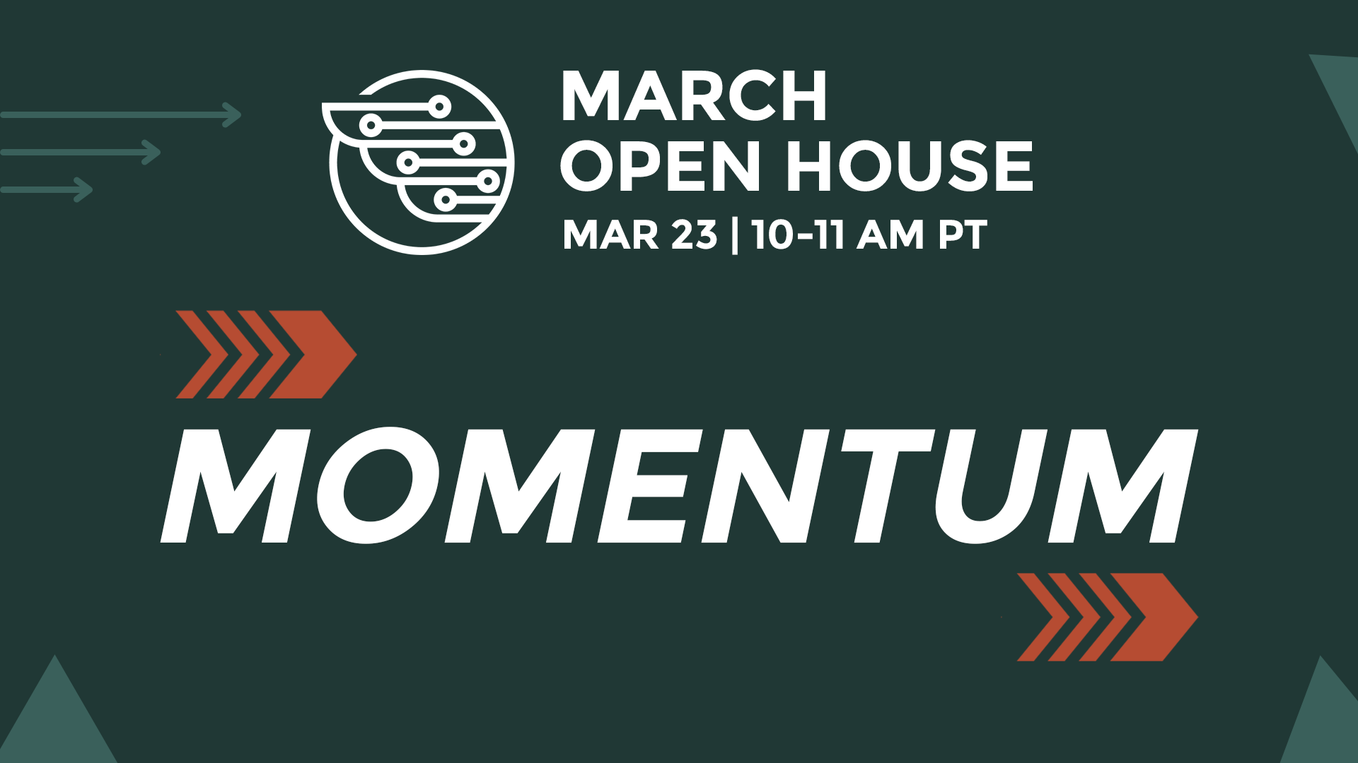 Banner image for CAAM March Open House | Momentum