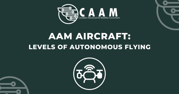 AAM aircraft: Levels of autonomous flying