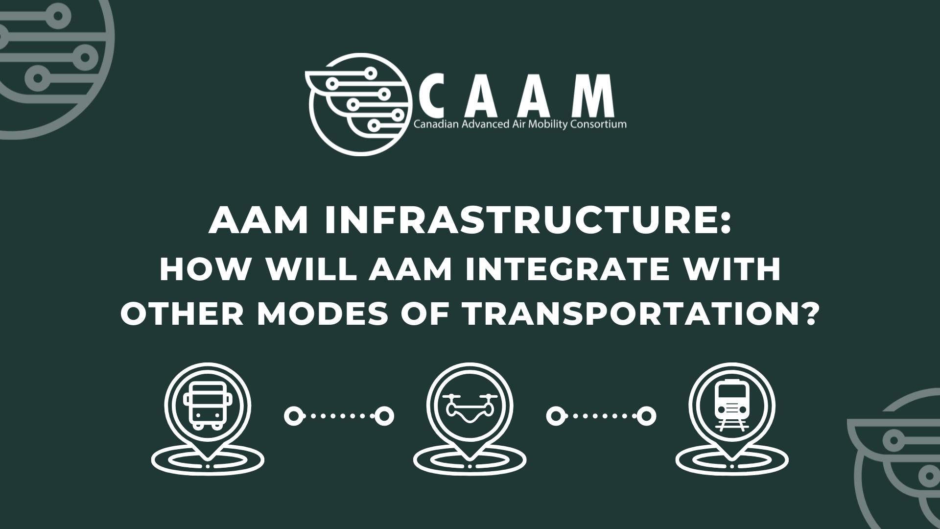 AAM infrastructure - How will AAM integrate with other modes of transportation