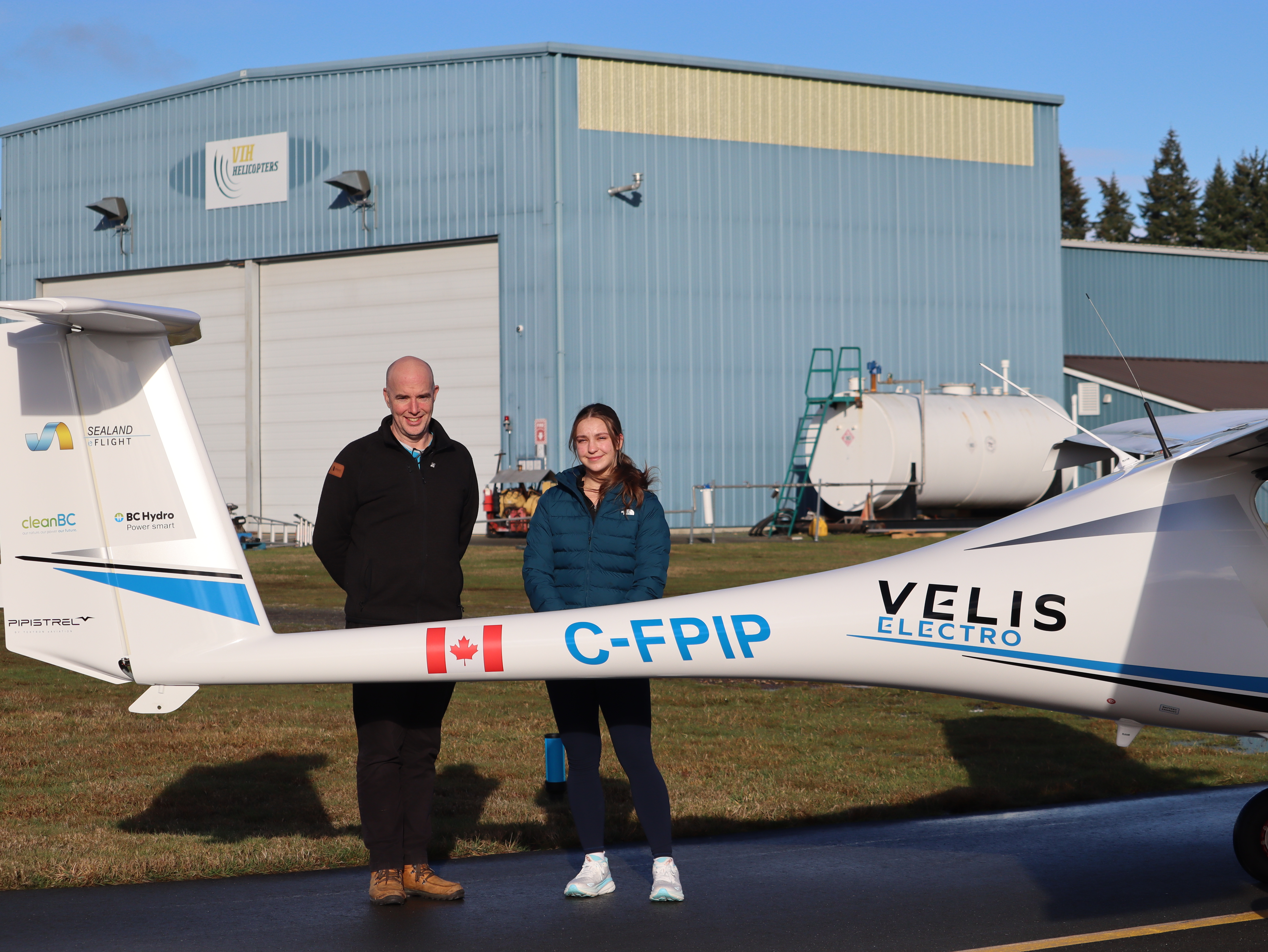 Sealand Flight has just celebrated the first solo flight of a Canadian student pilot in an electric airplane